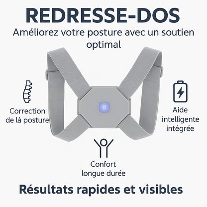 PosturePro™ – Correcteur de Dos Intelligent (Édition Guinée)