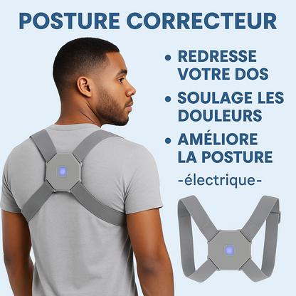 PosturePro™ – Correcteur de Dos Intelligent (Édition Guinée)